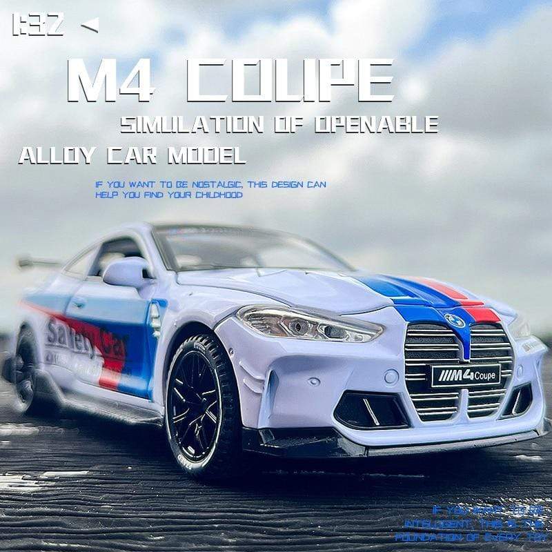 Planet Gates 1:32 BMW M4 IM GT3 Le Mans Racing Car Free Wheeling High Light Sport Racing Car Model Toy Diecast Alloy Car model gift
