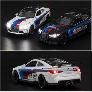 Planet Gates 1:32 BMW M4 IM GT3 Le Mans Racing Car Free Wheeling High Light Sport Racing Car Model Toy Diecast Alloy Car model gift