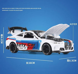 Planet Gates 1:32 BMW M4 IM GT3 Le Mans Racing Car Free Wheeling High Light Sport Racing Car Model Toy Diecast Alloy Car model gift
