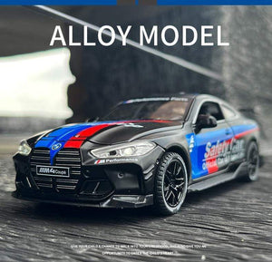 Planet Gates 1:32 BMW M4 IM GT3 Le Mans Racing Car Free Wheeling High Light Sport Racing Car Model Toy Diecast Alloy Car model gift