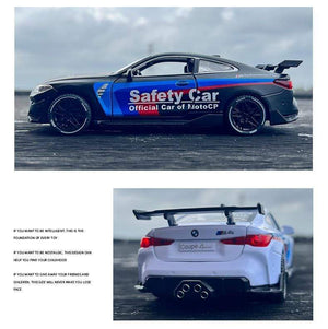 Planet Gates 1:32 BMW M4 IM GT3 Le Mans Racing Car Free Wheeling High Light Sport Racing Car Model Toy Diecast Alloy Car model gift