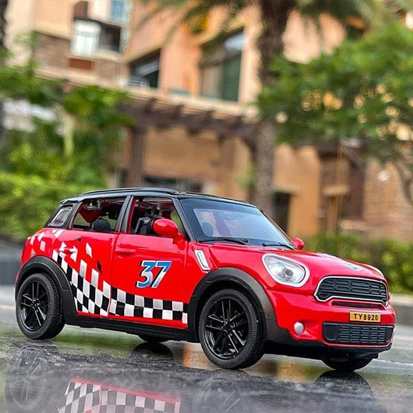 Planet Gates 1:32 BMW Mini Countryman Diecast Alloy Metal Car Model MINI Cooper Simulation Toy Car Model Sound Light Collection Children Gift