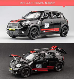 Planet Gates 1:32 BMW Mini Countryman Diecast Alloy Metal Car Model MINI Cooper Simulation Toy Car Model Sound Light Collection Children Gift