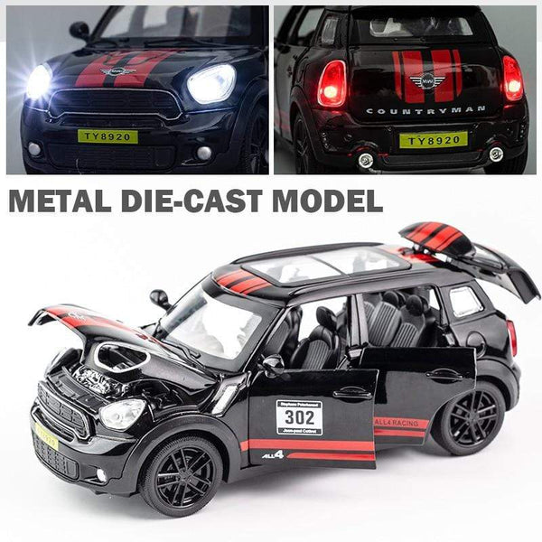 Planet Gates 1:32 BMW Mini Countryman Diecast Alloy Metal Car Model MINI Cooper Simulation Toy Car Model Sound Light Collection Children Gift