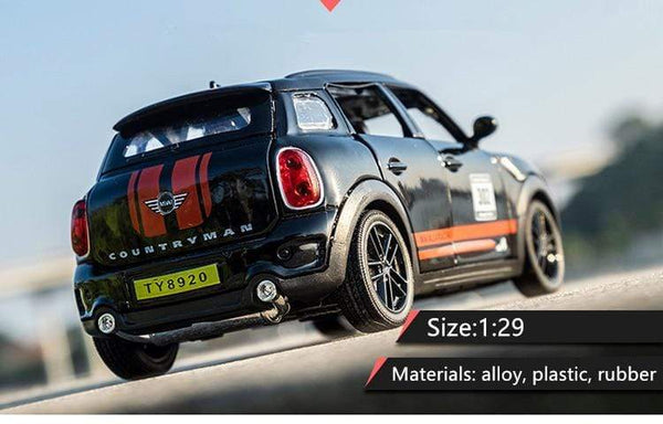 Planet Gates 1:32 BMW Mini Countryman Diecast Alloy Metal Car Model MINI Cooper Simulation Toy Car Model Sound Light Collection Children Gift