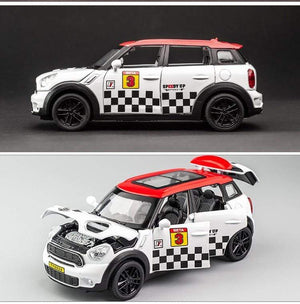 Planet Gates 1:32 BMW Mini Countryman Diecast Alloy Metal Car Model MINI Cooper Simulation Toy Car Model Sound Light Collection Children Gift