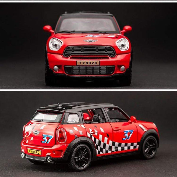 Planet Gates 1:32 BMW Mini Countryman Diecast Alloy Metal Car Model MINI Cooper Simulation Toy Car Model Sound Light Collection Children Gift