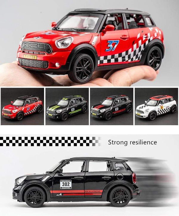 Planet Gates 1:32 BMW Mini Countryman Diecast Alloy Metal Car Model MINI Cooper Simulation Toy Car Model Sound Light Collection Children Gift