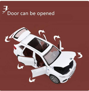 Planet Gates 1:32 BMW X5 SUV Alloy Car Model Diecasts & Toy Vehicles Metal Toy Car Model Simulation Sound and Light Collection Childrens Gift