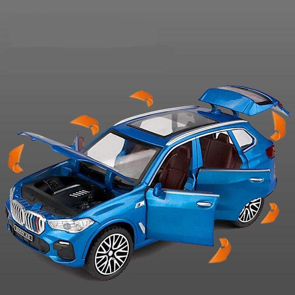 Planet Gates 1:32 BMW X5 SUV Alloy Car Model Diecasts & Toy Vehicles Metal Toy Car Model Simulation Sound and Light Collection Childrens Gift
