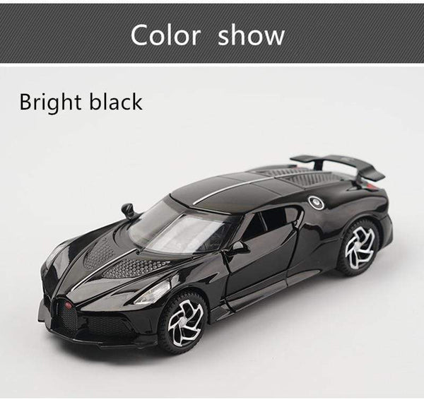 Planet Gates 1:32 Bugatti Lavoiturenoire Alloy Sports Car Model Diecasts & Toy Vehicles Metal Car Model Simulation Sound Light Childrens Gift