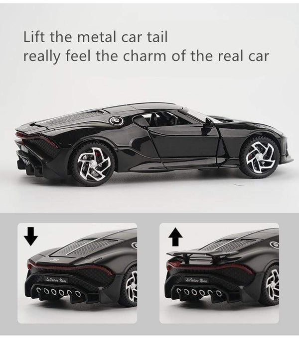 Planet Gates 1:32 Bugatti Lavoiturenoire Alloy Sports Car Model Diecasts & Toy Vehicles Metal Car Model Simulation Sound Light Childrens Gift