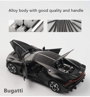 Planet Gates 1:32 Bugatti Lavoiturenoire Alloy Sports Car Model Diecasts & Toy Vehicles Metal Car Model Simulation Sound Light Childrens Gift