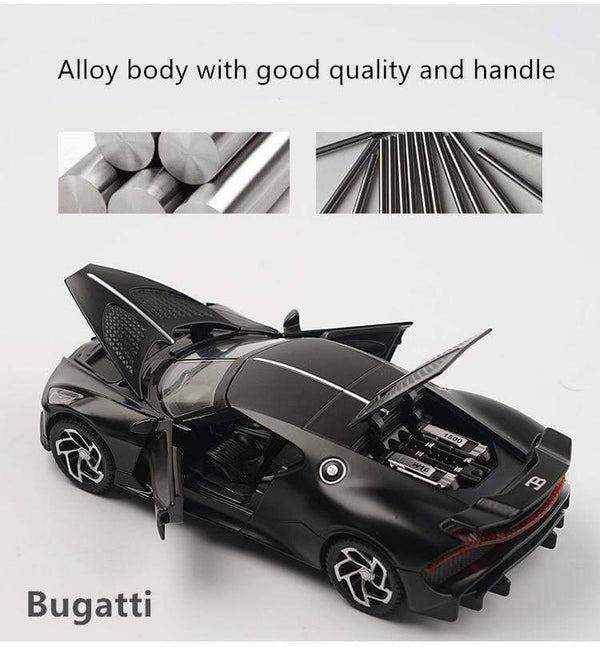 Planet Gates 1:32 Bugatti Lavoiturenoire Alloy Sports Car Model Diecasts & Toy Vehicles Metal Car Model Simulation Sound Light Childrens Gift