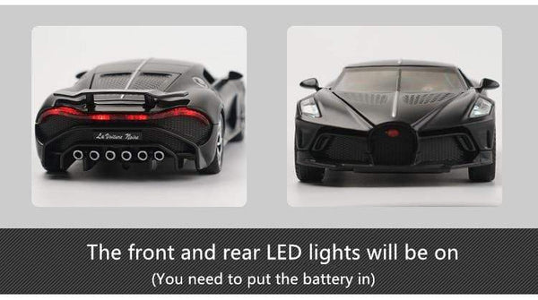 Planet Gates 1:32 Bugatti Lavoiturenoire Alloy Sports Car Model Diecasts & Toy Vehicles Metal Car Model Simulation Sound Light Childrens Gift