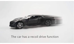 Planet Gates 1:32 Bugatti Lavoiturenoire Alloy Sports Car Model Diecasts & Toy Vehicles Metal Car Model Simulation Sound Light Childrens Gift
