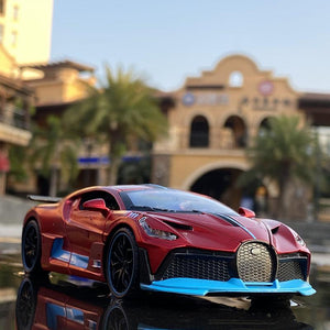 Planet Gates 1:32 Bugatti Veyron Divo Alloy Sports Car Model Diecast Metal Toy Vehicles Car Model Simulation Sound Light Collection Kids Gift