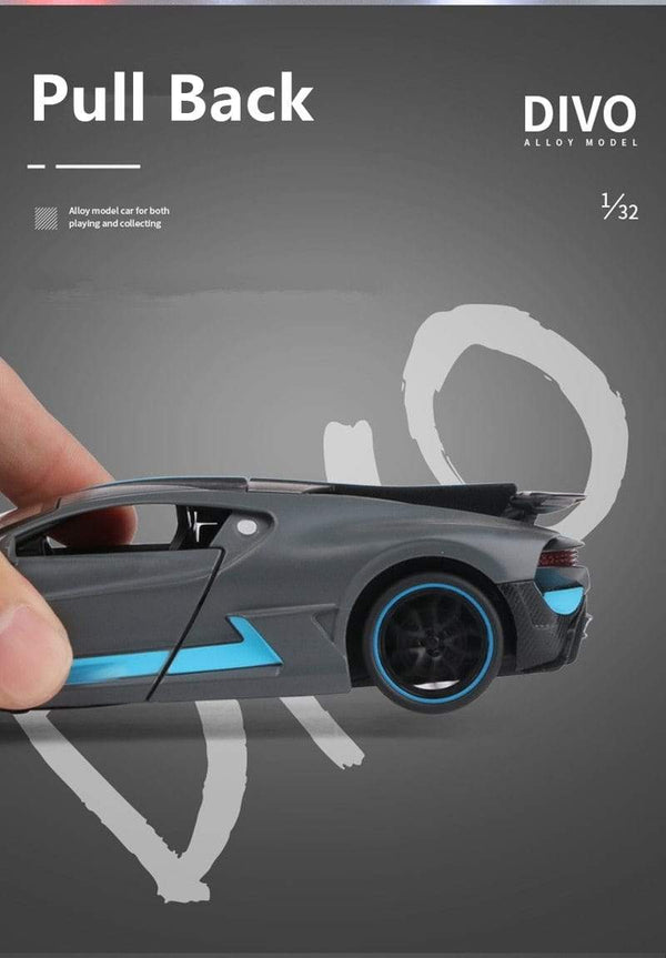 Planet Gates 1:32 Bugatti Veyron Divo Alloy Sports Car Model Diecast Metal Toy Vehicles Car Model Simulation Sound Light Collection Kids Gift