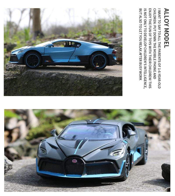 Planet Gates 1:32 Bugatti Veyron Divo Alloy Sports Car Model Diecast Metal Toy Vehicles Car Model Simulation Sound Light Collection Kids Gift