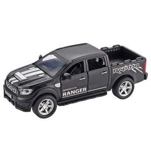 Planet Gates 1:32 Ford F350 Raptor Pickup Alloy Car Model Simulation Pull Back Sound And Light Children's Toy Car Collection Ornaments Gifts