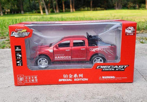 Planet Gates 1:32 Ford F350 Raptor Pickup Alloy Car Model Simulation Pull Back Sound And Light Children's Toy Car Collection Ornaments Gifts