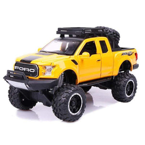 Planet Gates 1:32 Ford Raptor F150 Big Wheel Alloy Diecast Car Model Car Pull Back Vehicle Collection Children Toy Car Gifts