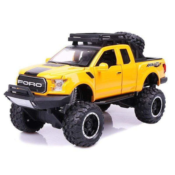 Planet Gates 1:32 Ford Raptor F150 Big Wheel Alloy Diecast Car Model Car Pull Back Vehicle Collection Children Toy Car Gifts