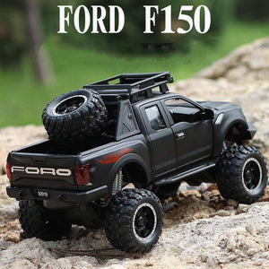 Planet Gates 1:32 Ford Raptor F150 Big Wheel Alloy Diecast Car Model Car Pull Back Vehicle Collection Children Toy Car Gifts