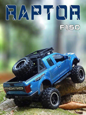 Planet Gates 1:32 Ford Raptor F150 Big Wheel Alloy Diecast Car Model Car Pull Back Vehicle Collection Children Toy Car Gifts