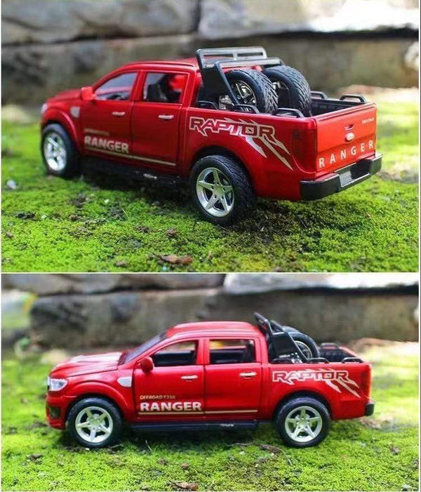 Planet Gates 1:32 Ford Raptor F350 Pickup Alloy Car Carry tires Off-Road Vehicle Toy Diecasts & Toy Vehicles Car Model Kids Toy Gifts