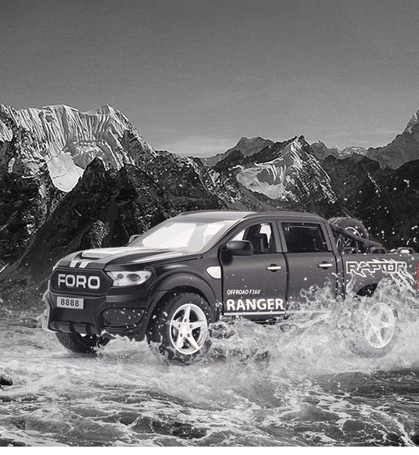 Planet Gates 1:32 Ford Raptor F350 Pickup Alloy Car Carry tires Off-Road Vehicle Toy Diecasts & Toy Vehicles Car Model Kids Toy Gifts