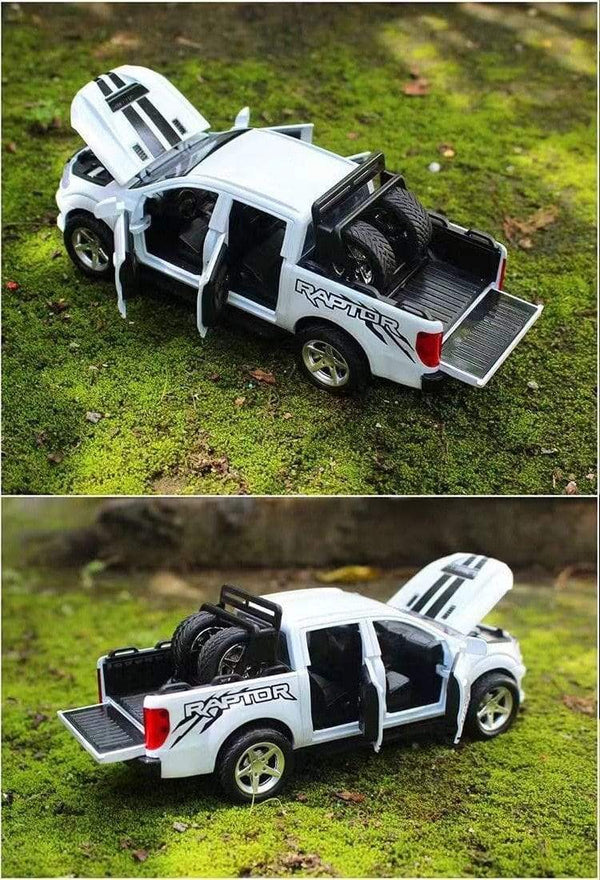 Planet Gates 1:32 Ford Raptor F350 Pickup Alloy Car Carry tires Off-Road Vehicle Toy Diecasts & Toy Vehicles Car Model Kids Toy Gifts