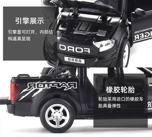 Planet Gates 1:32 Ford Raptor F350 Pickup Alloy Car Carry tires Off-Road Vehicle Toy Diecasts & Toy Vehicles Car Model Kids Toy Gifts