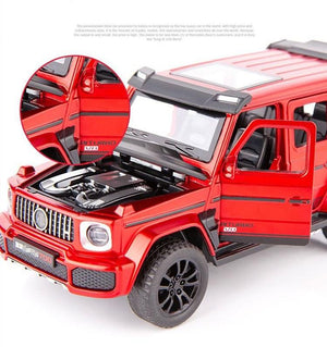 Planet Gates 1/32 G700 G65 SUV Alloy Car Model Diecast Simulation Metal Toy Off-road Vehicles Car Model Sound Light Collection Childrens Gift