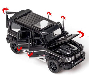 Planet Gates 1/32 G700 G65 SUV Alloy Car Model Diecast Simulation Metal Toy Off-road Vehicles Car Model Sound Light Collection Childrens Gift