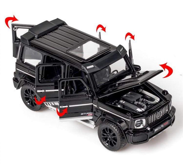 Planet Gates 1/32 G700 G65 SUV Alloy Car Model Diecast Simulation Metal Toy Off-road Vehicles Car Model Sound Light Collection Childrens Gift