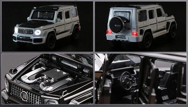 Planet Gates 1/32 G700 G65 SUV Alloy Car Model Diecast Simulation Metal Toy Off-road Vehicles Car Model Sound Light Collection Childrens Gift