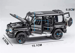 Planet Gates 1/32 G700 G65 SUV Alloy Car Model Diecast Simulation Metal Toy Off-road Vehicles Car Model Sound Light Collection Childrens Gift