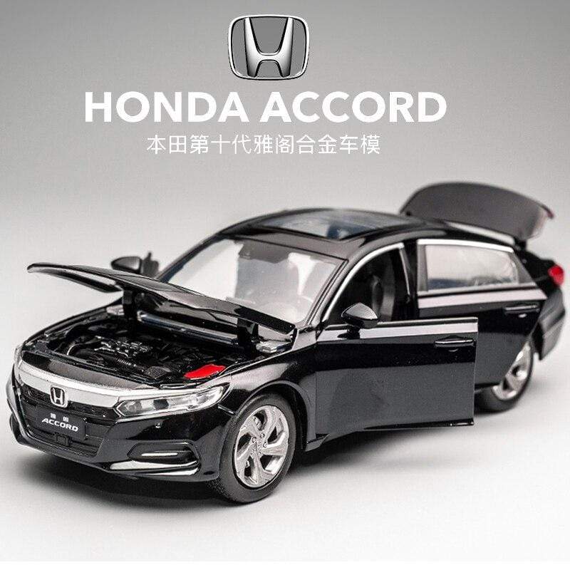 Planet Gates 1:32 Honda Accord Model Die-casting Model Sound And Light Car Children's Toy Collectible Boy Birthday Gift E147