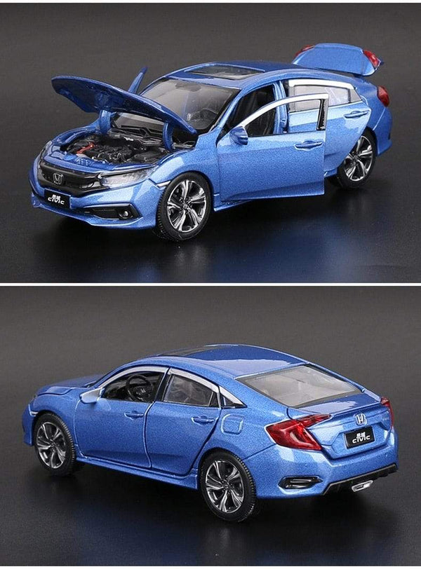 Planet Gates 1:32 HONDA CIVIC TYPE R Alloy Sports Car Model Diecasts & Toy Vehicles Metal Car Model Sound Light Collection Childrens Toy Gift