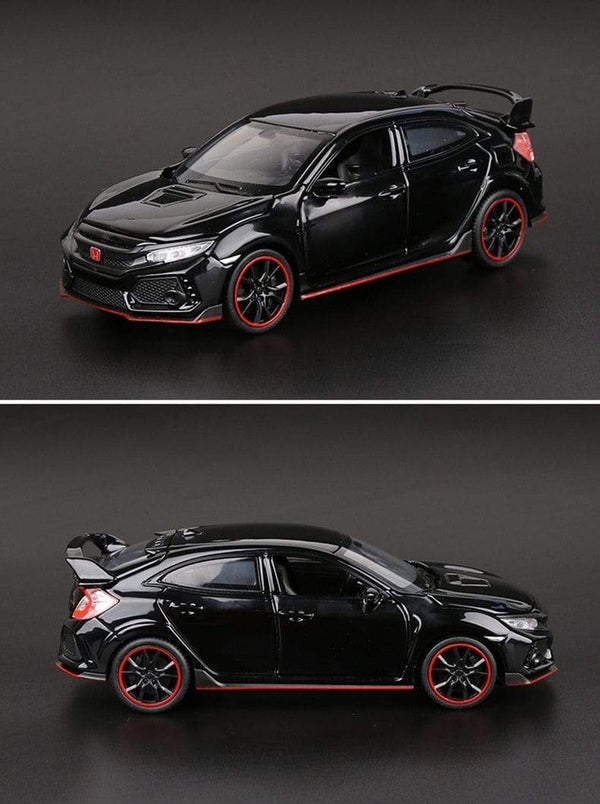 Planet Gates 1:32 HONDA CIVIC TYPE R Alloy Sports Car Model Diecasts & Toy Vehicles Metal Car Model Sound Light Collection Childrens Toy Gift