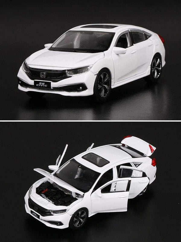 Planet Gates 1:32 HONDA CIVIC TYPE R Alloy Sports Car Model Diecasts & Toy Vehicles Metal Car Model Sound Light Collection Childrens Toy Gift