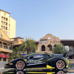 Planet Gates 1:32 HURACAN ST EVO Alloy Sports Car Model Diecast & Toy Vehicle Metal Toy Car Model Simulation Sound Light Collection Kids Gift