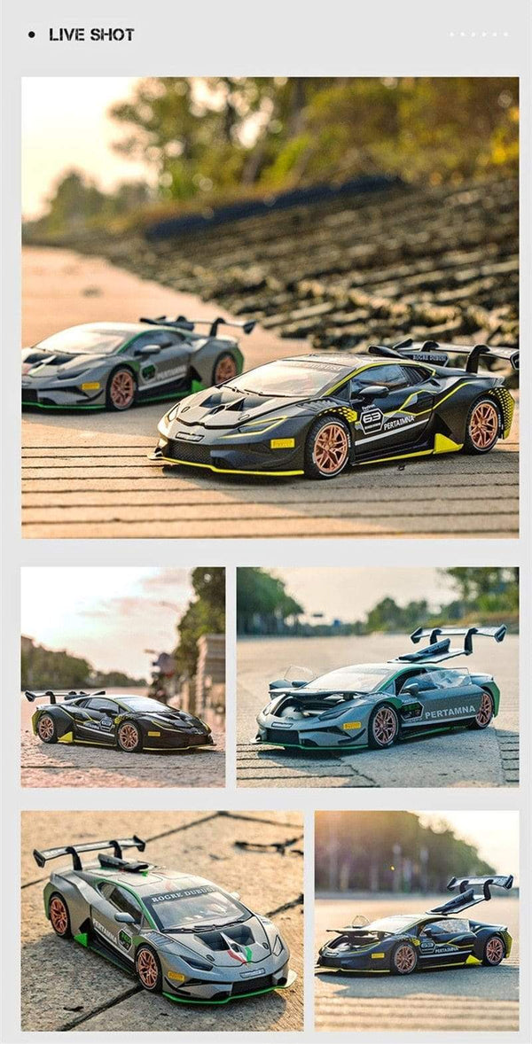 Planet Gates 1:32 HURACAN ST EVO Alloy Sports Car Model Diecast & Toy Vehicle Metal Toy Car Model Simulation Sound Light Collection Kids Gift
