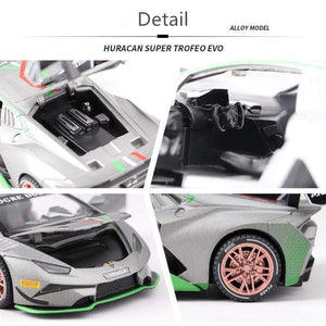 Planet Gates 1:32 HURACAN ST EVO Alloy Sports Car Model Diecast & Toy Vehicle Metal Toy Car Model Simulation Sound Light Collection Kids Gift
