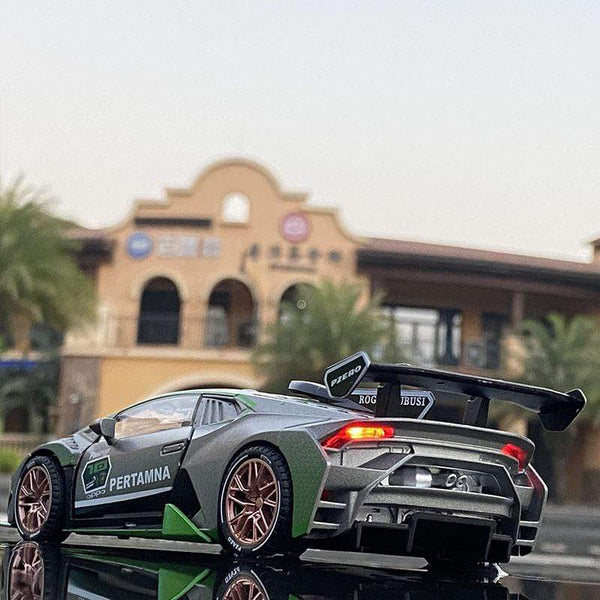 Planet Gates 1:32 HURACAN ST EVO Alloy Sports Car Model Diecast & Toy Vehicle Metal Toy Car Model Simulation Sound Light Collection Kids Gift