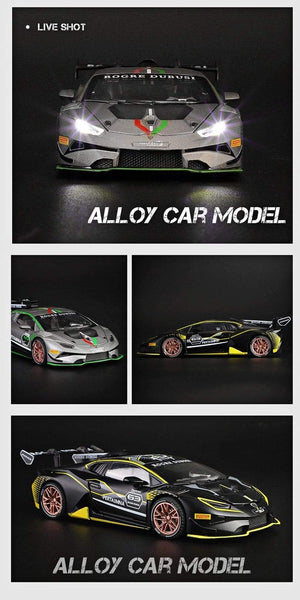 Planet Gates 1/32 Lamborghini Sports Car Car Model Simulation Alloy Car Model Boy Pull Back Toy Car Collection Ornaments Boys Birthday Gift