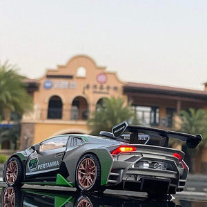 Planet Gates 1/32 Lamborghini Sports Car Car Model Simulation Alloy Car Model Boy Pull Back Toy Car Collection Ornaments Boys Birthday Gift