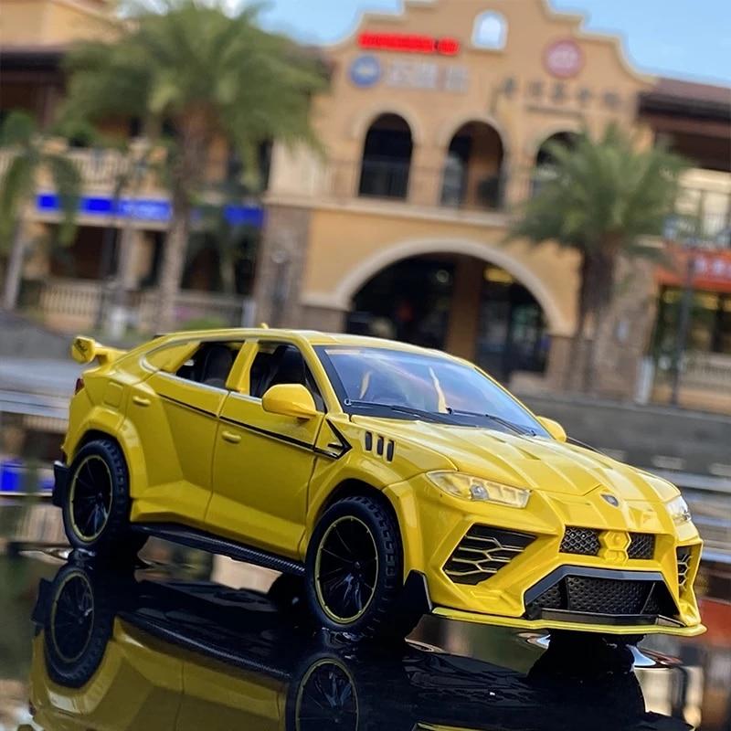 Planet Gates 1/32 Lamborghini Urus Car Model Simulation Alloy Pull Back Car Boy Metal Sound And Light Toy Car Collection Ornaments Gift