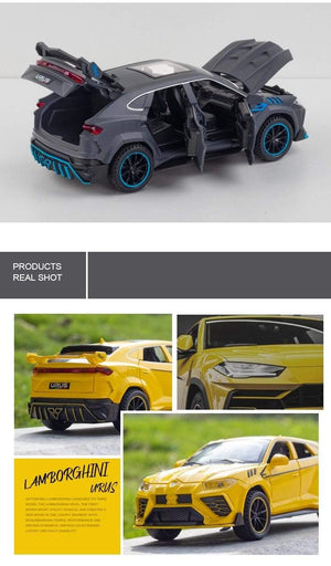 Planet Gates 1/32 Lamborghini Urus Car Model Simulation Alloy Pull Back Car Boy Metal Sound And Light Toy Car Collection Ornaments Gift